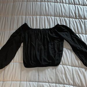Off the shoulder crop top